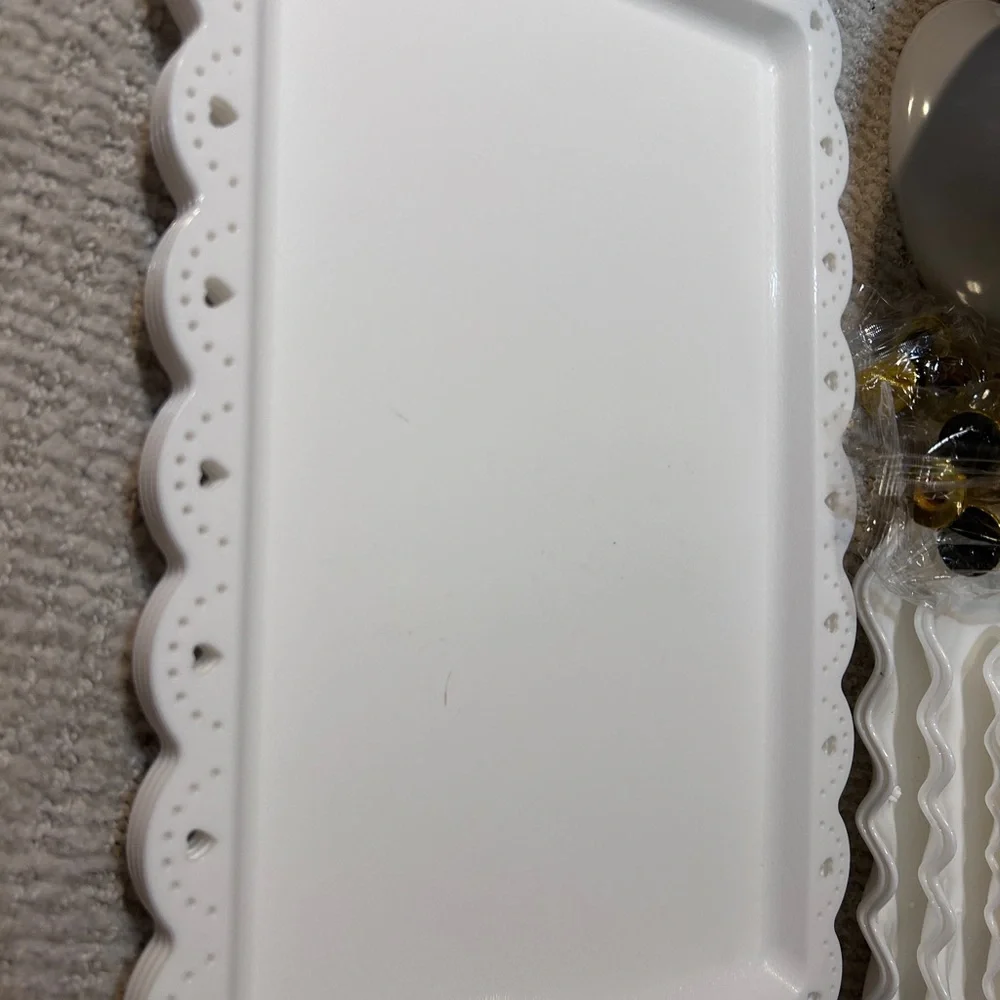 Elegant White Serving Platter Set - Picture 3 of 8
